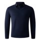 thumbnail image 2 of Blusa y camisa de manga larga con cuello vuelto para hombre, color liso, informal, elástica, deportiva, con botones, blusa de manga larga con cuello vuelto para hombre, tops de poliéster para hombre, 2 of 6