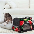 thumbnail image 7 of Watermelon Sherpa Pet Carrier Bag Nylon Webbing Portable Fabric 900D Oxford Cloth Travel Tote 17x10x11.8 in 43x26x30 cm, 7 of 7