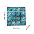 thumbnail image 3 of 16Pcs Christmas Balls Ornaments for Xmas Christmas Tree - 4 Style Shatterproof Christmas Tree Decorations Hanging Ball for Holiday Wedding Party Decoration (16pcs, 2.36"/6CM), 3 of 7
