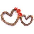 thumbnail image 2 of Corona de ratán con forma de corazón LzGUNGY 4 6 8 10 pulgadas 4 unidades, 2 of 5