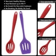 thumbnail image 3 of Utensilios de cocina de silicona, 2 espátulas para utensilios para hornear, resistentes al calor, antiadherentes y aptos para lavavajillas, 3 of 5