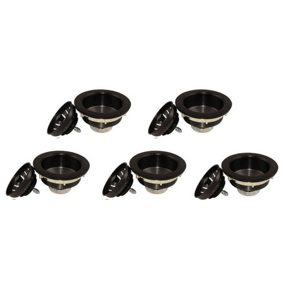 Keeney K1439BRZ Heavy Duty Kitchen Sink Strainer With Power Ball Basket, Bronze 5 pack