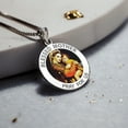 thumbnail image 6 of PicturesOnGold.com Blessed Mother Virgin Mary Religious Medal Unisex Female Adult Color - 3/4 inch Size of a Nickel, Solid 14K White Gold, 6 of 7
