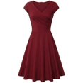 thumbnail image 1 of Women's Short Sleeve Wrap Dress, 1 of 1
