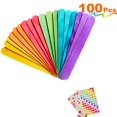 thumbnail image 1 of Palos de paleta de madera Jumbo naturales de color MOZOLAND para manualidades, diseños creativos, 100 piezas, 6 pulgadas MOZOLAND 650434686983, 1 of 1
