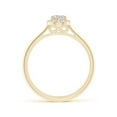thumbnail image 2 of ANGARA Natural Pear-Shaped Diamond Halo Engagement Ring in 14K Yellow Gold for Women (Size-6x4mm| Color-H| Clarity-SI2) | April Birthstone, Anniversary, Jewelry Gift for Women | Natural Diamond Ring, 2 of 8