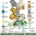 thumbnail image 2 of Dww-numbers 2 - Animal Head Balloon Combo Set Thme Animal Enfants Anniversaire Bath Party Numbers Aluminium Foil Ballons, 2 of 5