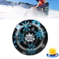 thumbnail image 1 of Adult Inflatable Snow Tube, 120cm Winter Sledding Ring with Handles, Heavy-Duty PVC Snow Sled for Outdoor Skiing & Snow Tubing (Multiple Designs), 1 of 9