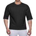 thumbnail image 2 of Camisetas de entrenamiento para hombre, de manga corta, de gran tamaño, hipster, para gimnasio, baloncesto, hip-hop, camisetas de malla para hombre, T64 T64-negro G T64-negro G Xishao ropa, 2 of 2
