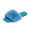 Blue, variant on Women Winter Slide Sandals Open Toe Fluffy House Slippers with Thick Sole for Indoor Outdoor