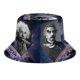 thumbnail image 5 of Einstein Sombrero bucket para adultos, gorra de protección solar, sombrero de pescador plegable para viajes al aire libre, pesca y actividades de verano, 5 of 6