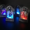 thumbnail image 2 of Halloween LED Graveyard Tombstones Halloween Headstone Light Skull Graveyard Lamp Decorations for Halloween Yards Tombstone Shape Decor Supplies, 2 of 6