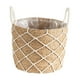 thumbnail image 3 of Soporte para macetas de suelo, soporte para flores, cesta tejida redonda decorativa, soporte para macetas L, 3 of 8