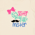 thumbnail image 4 of Inktastic Big Sister to a Little Mister Bow and Mustache Girls Baby T-Shirt, 4 of 5