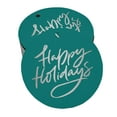 thumbnail image 1 of Inkdotpot Silver Foil Paper Hang Tags Happy Holiday Favor Tags 100 Pieces, 1 of 1