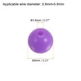 thumbnail image 2 of REGALWOVEN Acrylic Round Beads Loose Bubble Craft Bead Assorted Candy Colors for DIY Jewelry Making Purple, 2 of 5