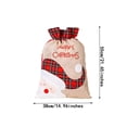 thumbnail image 4 of BSJJY Christmas Santa Sacks - Personalized Large Christmas Cloth Bag With Drawstring-Christmas Holiday Santa Claus Gift Sacks Shopping Bag Storage,Reusable Xmas Present Storage,1Pcs, 4 of 4