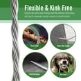 thumbnail image 3 of 304 Stainless Steel Garden Hose 10 ft with Female to Male Metal Connector, Anti-Leakage, Flexible & Lightweight Kink Free Water Hose, Easy to Use & Store (10ft), 3 of 6