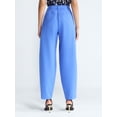 thumbnail image 3 of Devil Wears Prada Scoop Collection Women’s and Women's Plus High Rise Pleated Trousers, 30" Inseam, Sizes 0-26W, 3 of 5