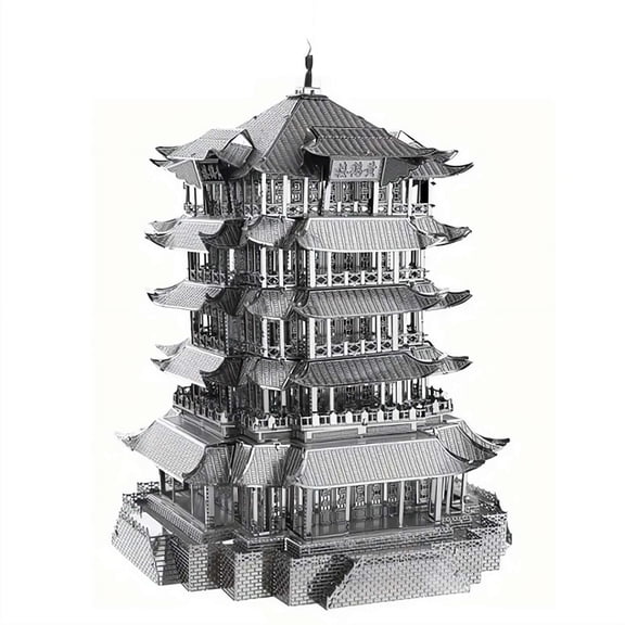 3D Metal Puzzle Model Kits, Famous Chinese Architecture Building Blocks Kit, DIY 3D Puzzle Gifts