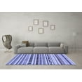 thumbnail image 3 of Ahgly Company Machine Washable Indoor Rectangle Abstract Blue Modern Area Rugs, 8' x 10', 3 of 4