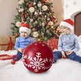 thumbnail image 2 of Hvmvliv Christmas Inflatable Ball Ornaments 23.6in Red Outdoor Christmas Inflatable Decorated Ball Giant Christmas Inflatable Ball Yard Christmas Decorations, 2 of 6