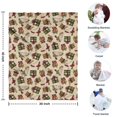 thumbnail image 4 of Beige Christmas Gift Pattern Blanket,Comfortable Soft Lamb Wool Throw Blanket,All Season,Warm Lightweight Blankets for Sofa Bed Couch Living Room Chair,30"x40", 4 of 4