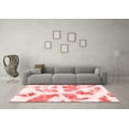 thumbnail image 3 of Ahgly Company Machine Washable Indoor Rectangle Abstract Red Modern Area Rugs, 7' x 10', 3 of 4