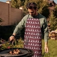 thumbnail image 3 of Red Christmas Deer Pattern Apron-Garden Aprons for Women with Pockets-Cotton Linen Waterproof Kitchen Cooking Gardening Aprons Adjustable for Kitchen,Cooking,BBQ and Salon 33"x27", 3 of 7