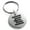 Silver, variant on Stainless Steel Letter E Initial Empire Monogram Engraved Small Medallion Circle Charm Keychain Keyring