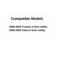 thumbnail image 3 of Driver Left Side Door Window Door Glass Compatible with Chevrolet Tracker/Suzuki Vitara 2 Door Utility 1999-2003 Models, 3 of 5