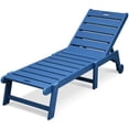 thumbnail image 4 of DWVO Patio Chaise Lounge Chair, Lawn Lounger Recliner Chair with 5 Positions for Outdoor Space, Blue, 4 of 7