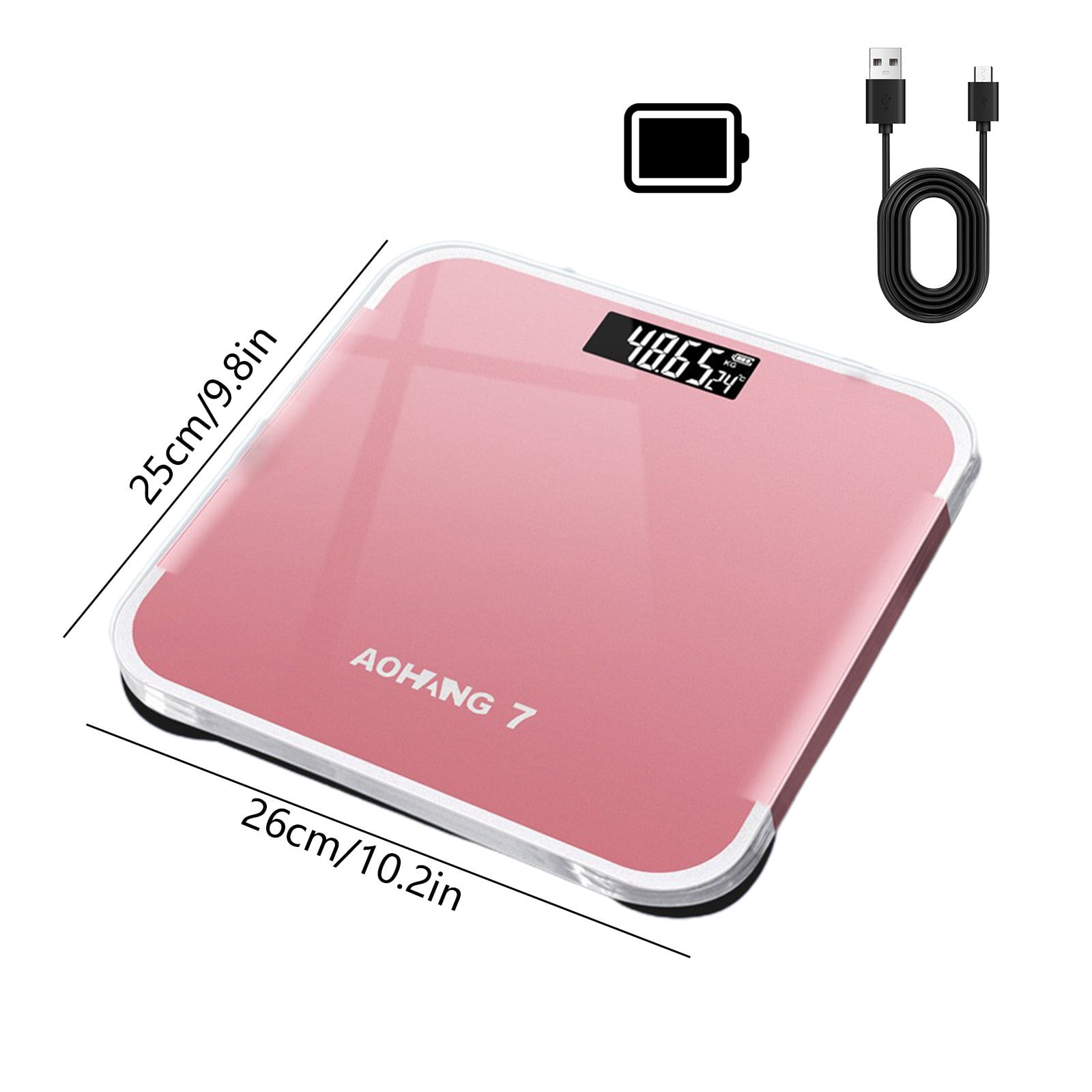 Qholemyo Digital Scales For Body Weight Sleek Bathroom Scale Portable Weighing Scale For Indoor Household And Business