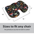 thumbnail image 6 of Seat Cushion for Tailbone Pain Relief Office Computer Memory Foam Chair Cushion for Pressure Relief Coccyx Cushion Tailbone Pain & Sciatica Mushroom, 6 of 6