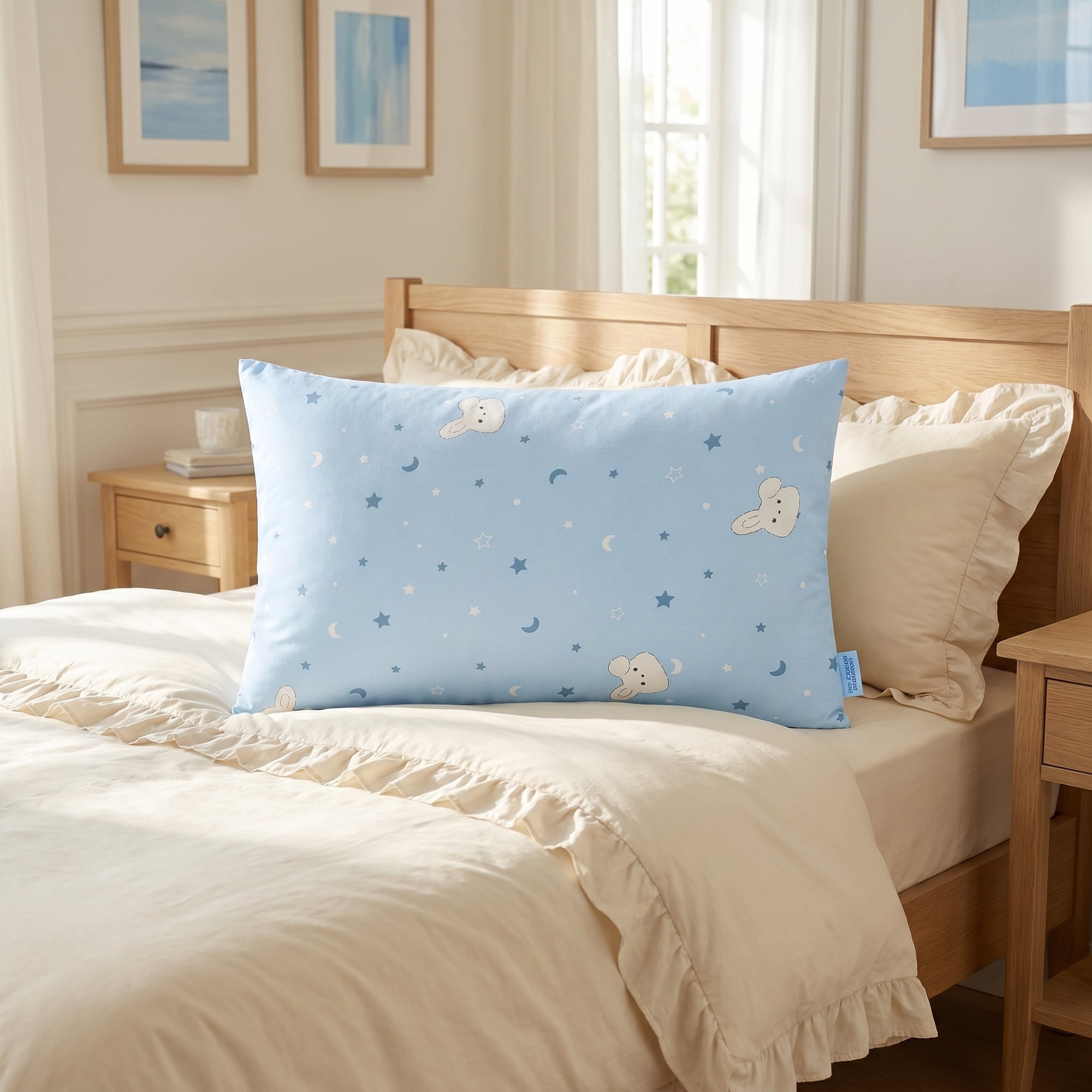 Unique Bargains 2 Pack Pillowcase Smooth Envelope Closure Wrinkle Resistant Blue F