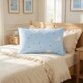 thumbnail image 2 of Unique Bargains 2 Pack Pillowcase Smooth Envelope Closure Wrinkle Resistant Blue F, 2 of 5