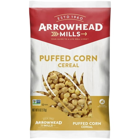 Arrowhead Mills Puffed Corn Cereal, 6 oz