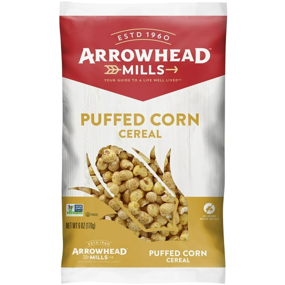 Arrowhead Mills Puffed Corn Cereal, 6 oz