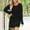 #0277-Black, variant on Womens UPF 50+ Sun Protection Crochet Mesh Long Sleeve Swim Cover Up Tunic