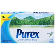 Purex Fabric Softener Dryer Sheets, Mountain Breeze, 40 Ct