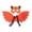 A003- Orange, variant on Bat Accessories Blue Non Woven All Ages Masquerade Mask Felt Bat Wings Set for Halloween Party Dress Up and Photo Activities