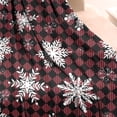 thumbnail image 3 of Red and Black Checkered Christmas Snowflake Pattern Blanket,Comfortable Soft Lamb Wool Throw Blanket,All Season,Warm Lightweight Blankets for Sofa Bed Couch Living Room Chair,50"x60", 3 of 4
