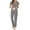 1 Pack-dark Gray, variant on 2-Pack Womens Pajama Sets Soft Short Sleeve Sleepwear with Long Pants & Pockets Printed Lounge Set