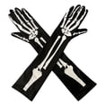 thumbnail image 4 of Halloween Skeleton Gloves,Full Finger Skeleton Pattern Gloves Cosplay Costume Accessories for Men Women Adults a Great Halloween Gifts, 4 of 6