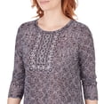 thumbnail image 5 of Larky Lark Womens Burnout Geometric Knit Top, 5 of 5
