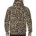 thumbnail image 7 of Rateoe Leopard Print-1 Pattern Mens Hoodie, Pullover Hooded Sweatshirt, Kangaroo Pocket Hoodie Ideal for Daily Wear, Travel and Home-X-Large, 7 of 7