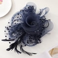 thumbnail image 6 of 2pcs European and American Retro Mesh Hair Accessories Bridal Hair Accessories Feather Pearl Cross-Border Women's Ball Hair Clips, 6 of 7
