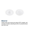 thumbnail image 4 of Screw Cap Covers, 160 Pack 11.5x3mm Plastic Screw Decoration Cover, White, 4 of 5