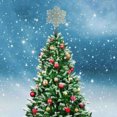 thumbnail image 1 of Árbol de Navidad Ganfancp Decoración Estrella Tridimensional Escena Adorno para El Árbol X 1, 1 of 5