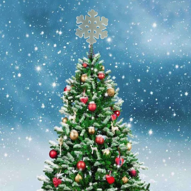 Árbol de Navidad Ganfancp Decoración Estrella Tridimensional Escena Adorno para El Árbol X 1